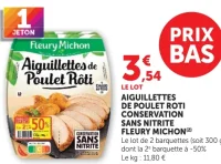 Aiguillettes de poulet rôti Fleury Michon