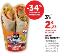 Wrap Mix Buffet Poulet pané