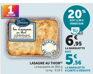Lasagne au thon Briau
