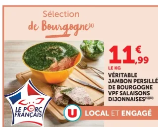 Véritable Jambon Persillé de Bourgogne VPF Salaisons Dijonnaises