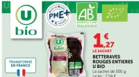 Betteraves rouges entières U Bio