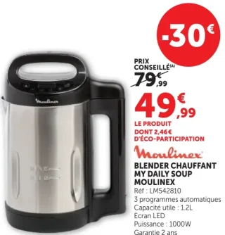 Blender Chauffant My Daily Soup Moulinex