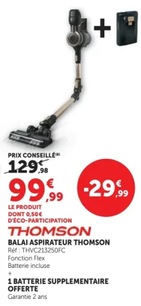 BALAI ASPIRATEUR THOMSON THVC213250FC