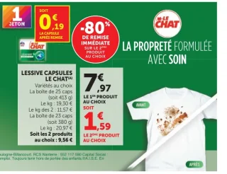 Lessive en capsules Le Chat L'Expert