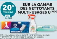 Gamme de produits Nettoyants Multi-Usages U