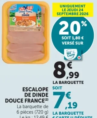 Escalope de Dinde Douce France