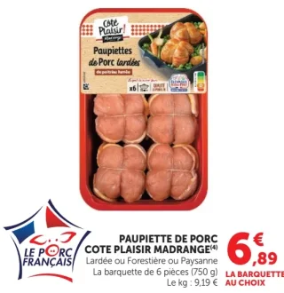Paupiette de porc Cote Plaisir Madrange