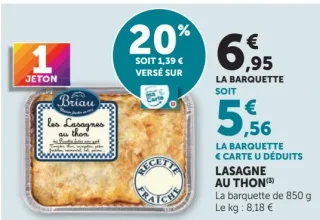 Lasagnes au thon Briau