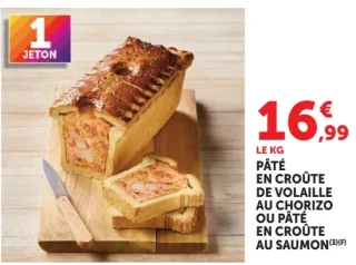 Pâté en croûte de volaille au chorizo ou Pâté en croûte au saumon