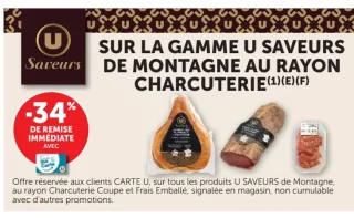 Gamme U Saveurs de Montagne au rayon charcuterie