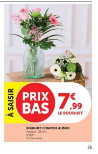 Bouquet composé Alison
