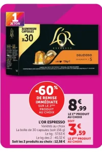 Café en capsules L'Or Espresso Variétés au choix