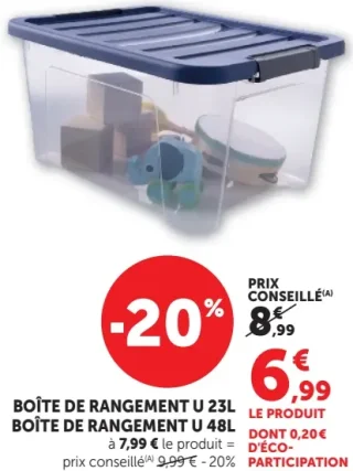 Boîte de rangement U 23L / 48L
