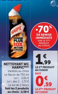 NETTOYANT WC HARPIC Variétés au choix