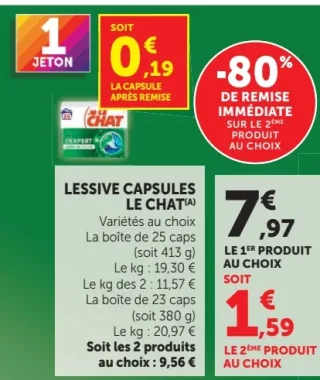 Lessive capsules Le Chat