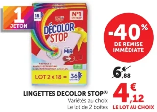 Lingettes Decolor Stop