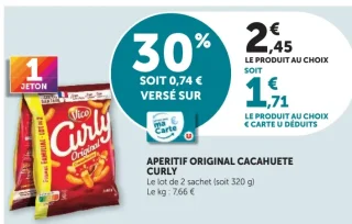 Apéritif Original Cacahuète Curly