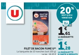 Filet de Bacon Fumé U