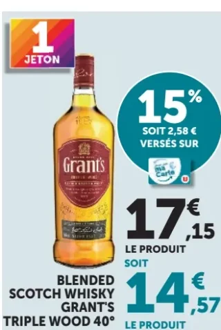 Blended Scotch Whisky Grant's Triple Wood 40°