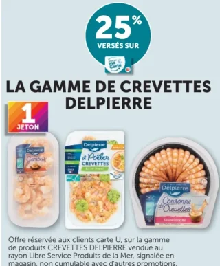 La gamme de crevettes Delpierre