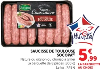 Saucisse de Toulouse Socopa