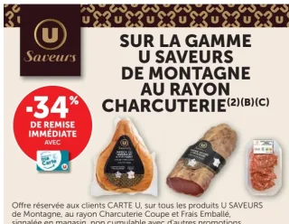 U Saveurs de montagne au rayon charcuterie