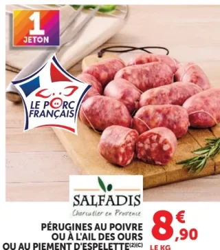 Pérugines au poivre ou à l'ail des ours ou au piment d'Espelette Salfadis