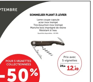 Sommelier pliant à levier Laguiole Heritage