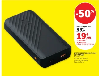 Batterie externe Xtorm 20 000 MAH