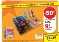 60 feutres acryliques pointe ogive