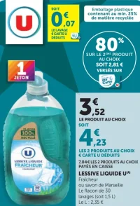 LESSIVE LIQUIDE U Fraîcheur