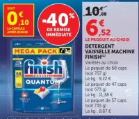 Détergent vaisselle machine Finish Quantum
