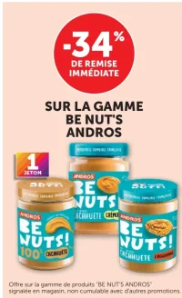 Pâte de cacahuète Be Nut's! Andros