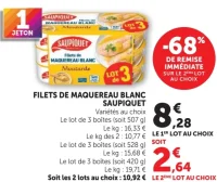 Filets de maquereau blanc Saupiquet