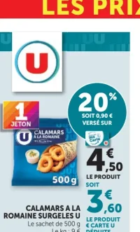 CALAMARS A LA ROMAINE SURGELES U