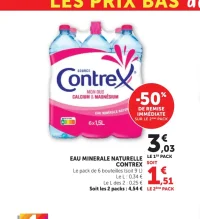 Eau minérale naturelle Contrex