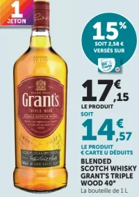 Blended Scotch Whisky Grant's Triple Wood 40°