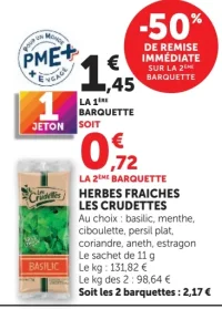 Herbes fraîches Les Crudettes