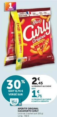 Aperitif Original Cacahuète Curly Vico