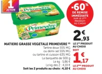 Matière Grasse Végétale Primevère
