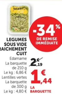 Légumes sous vide Fraîchement Cuit
