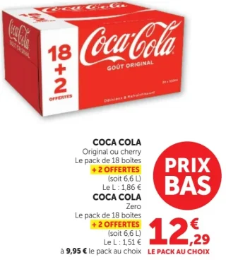 Coca-Cola Original ou cherry / Zero