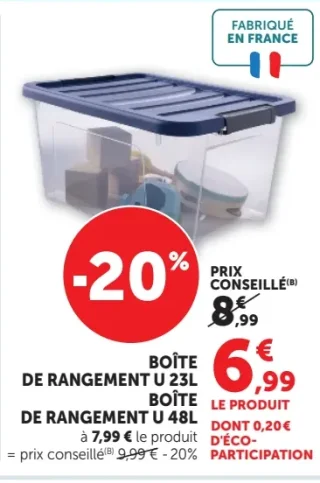 Boîte de rangement U 23L / 48L
