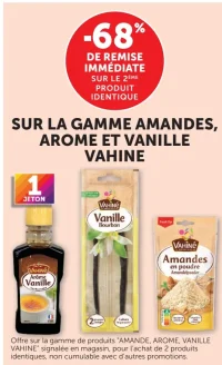 Gamme Amandes, arôme et vanille Vahiné