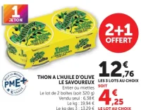 Thon à l'huile d'olive Le Savoureux
