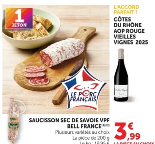 Saucisson Sec de Savoie VPF Bell France