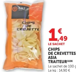 Chips de Crevettes Asia Traiteur