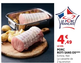 Porc rôti sans os