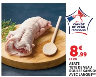 Abats tête de veau roulée sans os avec langue