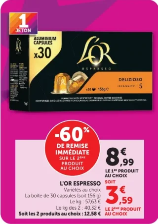 L'Or Espresso Delizioso x30